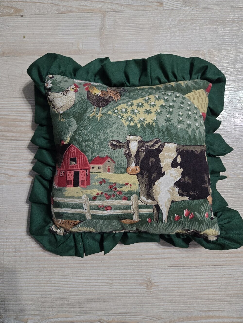 Vintage Country Farmhouse Small Throw Pillow